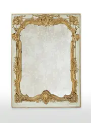 A large courtly giltwood mirror from a boisserie by François de Cuvilliés, offered Nov 2023