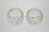 Venini & C. Murano, Two 'Glicine' dishes
Venini & Co., designed by Laura Diaz de Santillana, 1979, produced in 1979 and 1998.