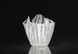 Venini & C. Murano, A large fazzoletto 'zanfirico' bowl
Venini & C., Murano, designed by Fulvio Bianconi, around 1950, produced in 1986.