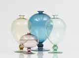 Vittorio Zecchin, Three 'Veronese' vases and a baluster form vase
Venini & C., Murano, designed by Vittorio Zecchin, 1921/1922, produced in the 1980s and 1990s.