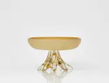 Venini & C. Murano, Golden yellow stembowl 1/1
Venini & Co., Murano, 1996, one of a kind piece.
