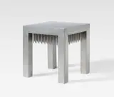 Günther Uecker, Table, 1972, Stainless steel