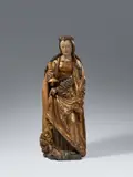Jörg Lederer, A carved wood figure of St Barbara, circle of Jörg Lederer