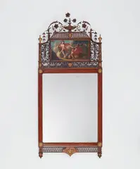 Manufactory Johann Heinrich Stobwasser, A Neoclassical mahogany mirror