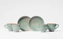 Otto Lindig, Four cups and two saucers by Otto Lindig (1895 - 1966)