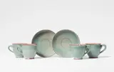Otto Lindig, Four cups and two saucers by Otto Lindig (1895 - 1966)