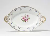 A Berlin KPM porcelain platter from a dinner service with roses and carnations by Königliche Porzellanmanufaktur Berlin Kpm, sold Apr 2023
