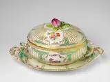 A large Berlin KPM porcelain tureen and stand from the 2nd Potsdam service by Königliche Porzellanmanufaktur Berlin Kpm, sold Apr 2023