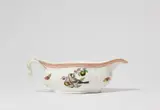 A Berlin KPM porcelain sauce boat from a subsequent order for a dinner service presented on occasion of the wedding of Frederick Ludwig Karl of Prussia and Princess Frederike of Mecklenburg-Strelitz by Königliche Porzellanmanufaktur Berlin Kpm, sold Apr 2023
