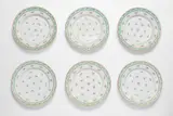 Six Berlin KPM porcelain dinner plates from a dinner service with roses for the wedding of Princess Auguste of Prussia to Electoral Prince Wilhelm of Hesse-Kassel by Königliche Porzellanmanufaktur Berlin Kpm, sold Apr 2023
