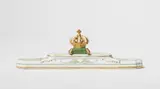 A rare Meissen porcelain paperweight with the imperial crown by Meissen Royal Porcelain Manufactory, sold Apr 2023