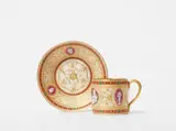 A small Berlin KPM porcelain cup and saucer with enamel decor by Königliche Porzellanmanufaktur Berlin Kpm, sold Apr 2023
