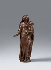 Joseph de Pues, A carved figure of the Virgin and Child by Joseph de Pues,
active in Antwerp since 1762, active in Antwerp since 1762