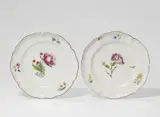 Paul Hannong, A pair of Strasbourg faience plates from the Clemenswerth hunting service