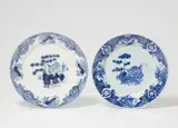 Two Meissen porcelain plates with bamboo and lotus decor by Meissen Royal Porcelain Manufactory, sold May 2022