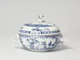A Meissen porcelain tureen with rare underglaze blue Chinoiserie decor by Meissen Royal Porcelain Manufactory, sold May 2022
