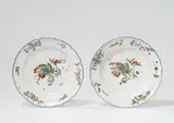 A pair of Meissen porcelain dishes with butterfly decor by Meissen Royal Porcelain Manufactory, sold May 2022