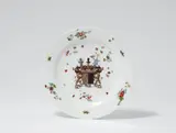 A Meissen porcelain plate from a dinner service for Count von Seydewitz by Meissen Royal Porcelain Manufactory, offered May 2022