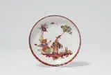 A Meissen porcelain saucer with a Chinoiserie figure by Meissen Royal Porcelain Manufactory, sold May 2022