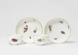 A pair of Meissen porcelain cups and saucers with insect decor by Meissen Royal Porcelain Manufactory, sold May 2022