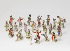 Meissen Royal Porcelain Manufactory, An extensive Meissen porcelain monkey band