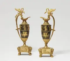 Claude Galle, A pair of Empire bronze vases