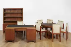 Walter Gropius, A group of eleven pieces of furniture 
The Drawing Room by Walter Gropius and Adolf Meyer for Georg and Ilse Hanstein 
including six letters by Walter Gropius and Adolf Meyer as well as the original 1:1 design sketches