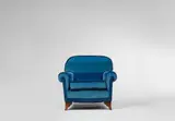 Bruno Paul, Blue armchair by Bruno Paul