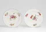 A pair of Berlin KPM porcelain dinner plates from a service for Diede zu Fürstenstein by Königliche Porzellanmanufaktur Berlin Kpm, sold May 2022