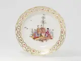 A rare Berlin KPM porcelain plate from the Japanese dinner service by Königliche Porzellanmanufaktur Berlin Kpm, sold May 2022
