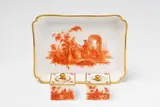 A Berlin KPM porcelain writing set with Watteau scenes by Königliche Porzellanmanufaktur Berlin Kpm, sold May 2022