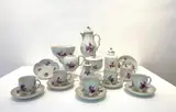 Items from a Berlin KPM porcelain coffee, tea and hot chocolate service by Königliche Porzellanmanufaktur Berlin Kpm, offered May 2022