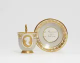 An early Berlin KPM porcelain Queen Louise cup by Königliche Porzellanmanufaktur Berlin Kpm, sold May 2022