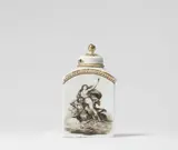A Meissen porcelain tea caddy with Deianeira and Nessos by Meissen Royal Porcelain Manufactory, offered May 2022