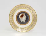 A rare Sèvres porcelain plate from a dessert service for Duke Nikolai Petrovich Romanzoff/ Roumiantsev by Sèvres, sold May 2022