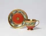 A Berlin KPM porcelain cup and saucer with laurel wreaths by Königliche Porzellanmanufaktur Berlin Kpm, sold May 2022