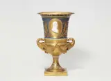 Johann Karl Friedrich Riese, A Berlin KPM porcelain vase with a portrait of King Frederick William III