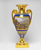 A Berlin KPM porcelain vase with two views of Berlin by Königliche Porzellanmanufaktur Berlin Kpm, sold May 2022