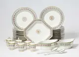 An extensive Neoclassical Berlin KPM porcelain dinner service by Königliche Porzellanmanufaktur Berlin Kpm, offered May 2022
