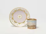 A Royal Vienna porcelain cup with a view of Vienna by Imperial Manufactory directed by Matthias Niedermayer Vienna, sold May 2022