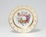 A Berlin KPM porcelain plate with a bouquet by Königliche Porzellanmanufaktur Berlin Kpm, sold May 2022