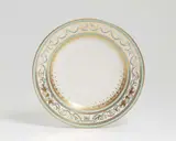 A Vienna porcelain plate with arabesque and carnation decor by Imperial Manufactory directed by Konrad von Sorgenthal Vienna, sold May 2022