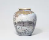 An important Royal Copenhagen porcelain vase commemorating Tsar Nicholas II and Alix of Hesse-Darmstadt, later Tsarina Alexandra Fjodorovna by Royal Porcelain Manufacture Copenhagen, offered May 2022