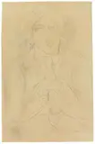 Amedeo Modigliani, Chaïm Soutine assis à une table, 1917