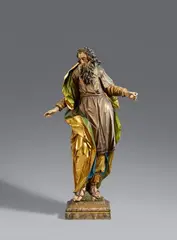 Michael Zürn the Elder, A carved wooden figure of Saint Joachim attributed to Michael Zürn the Elder