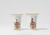 Meissen Royal Porcelain Manufactory, A rare pair of Meissen porcelain vases with chinoiseries