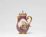 Meissen Royal Porcelain Manufactory, A Meissen porcelain coffee pot with chinoiseries