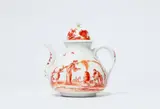 Meissen Royal Porcelain Manufactory, An early Meissen porcelain tea pot and cover by Johann Gregorius Hoeroldt