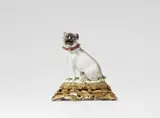 Meissen Royal Porcelain Manufactory, A Meissen porcelain model of a pug dog and pup