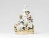 Meissen Royal Porcelain Manufactory, A Meissen porcelain group 'The Swing'